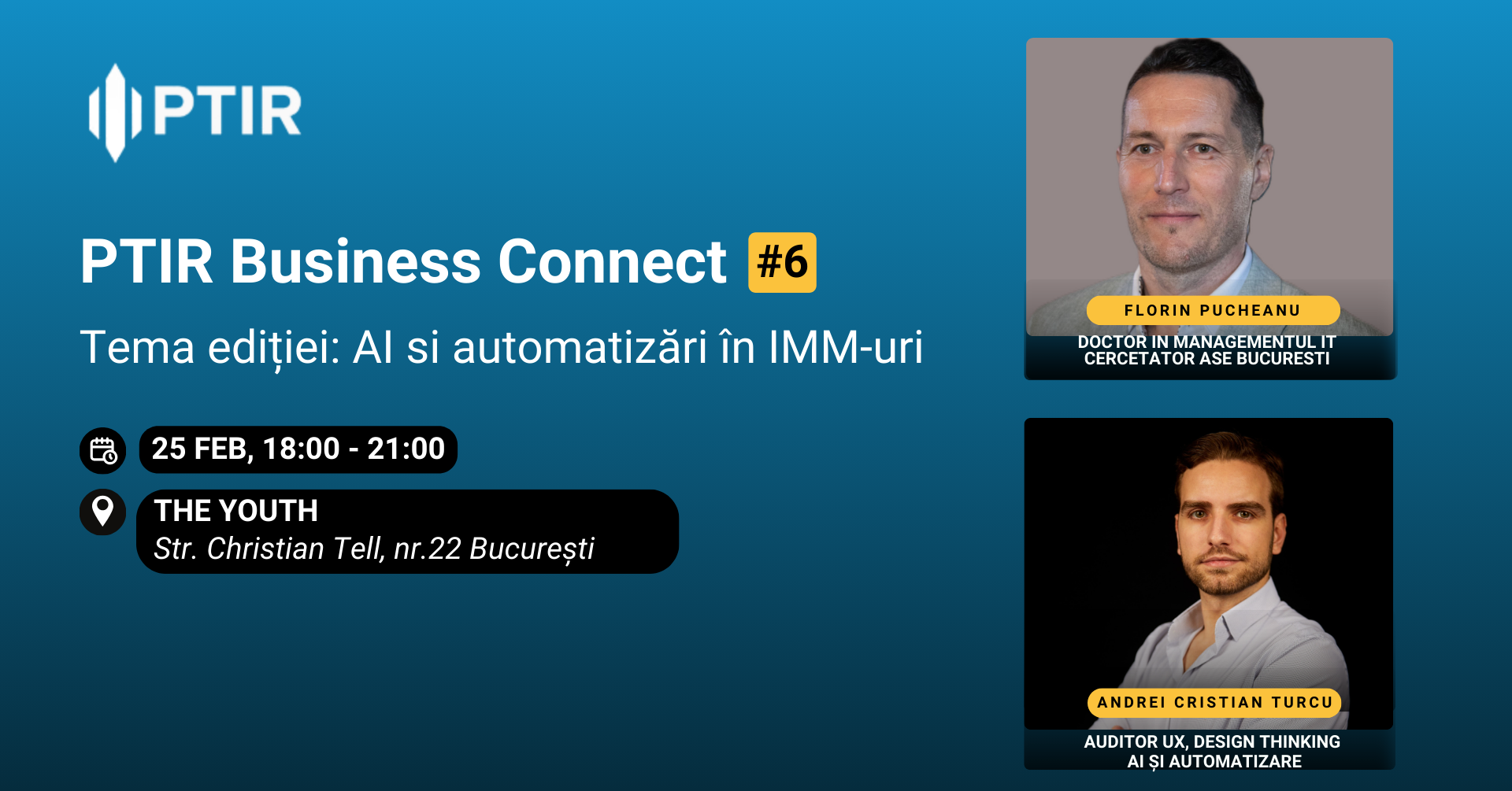 PTIR Business Connect ediția a 6-a - AI și automatizări în IMM-uri