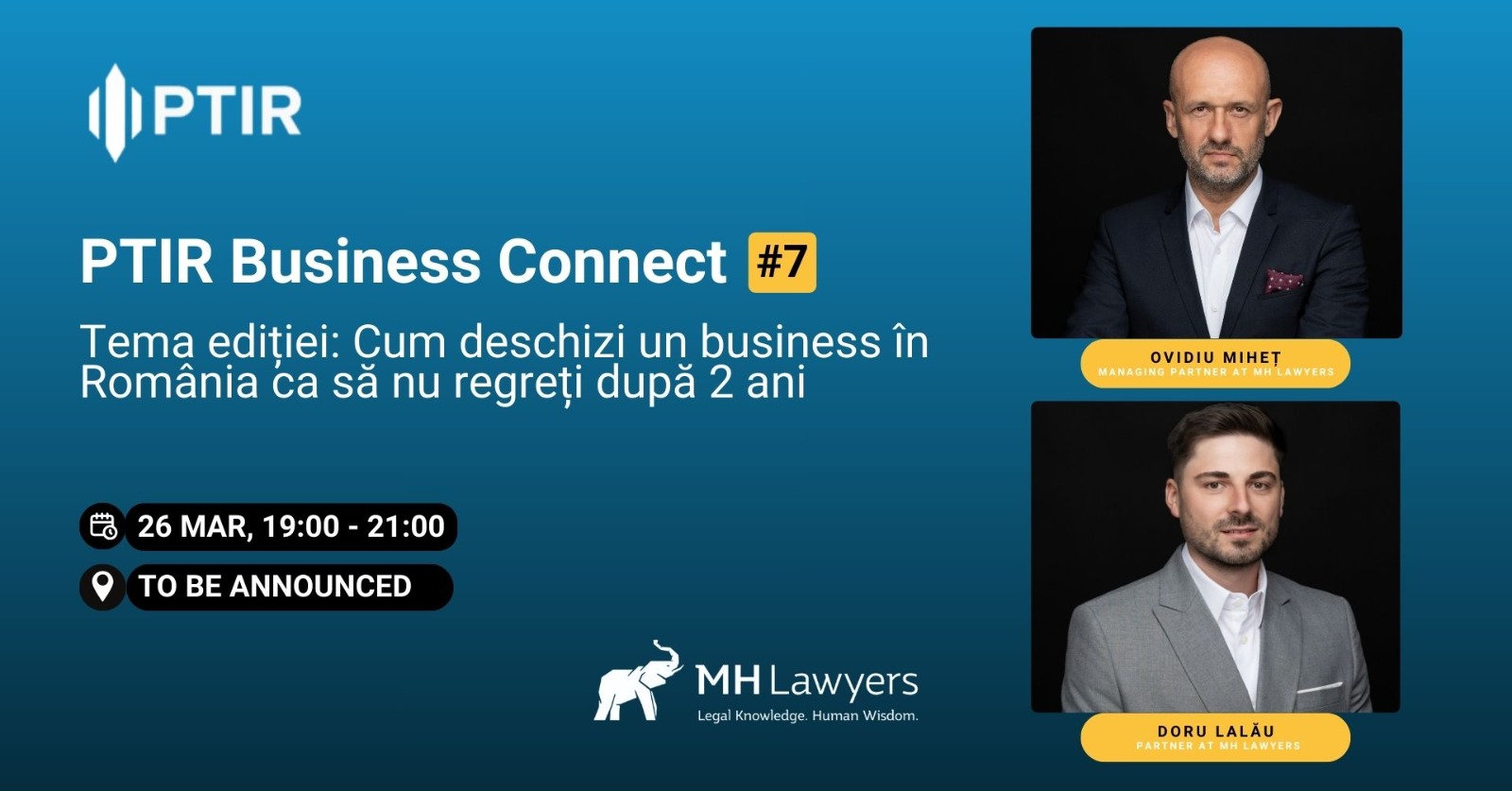 PTIR Business Connect ediția a 7-a - Cum deschizi un business în România ca să nu regreți după 2 ani